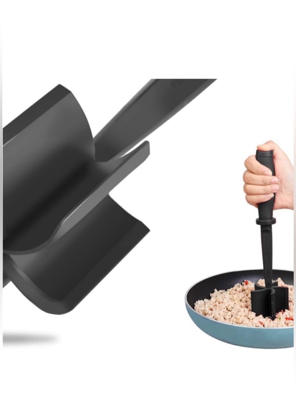 The Pampered Chef Mix N' Chop #2583 Meat Chopper Crumbler Mixer Masher Hamburger
